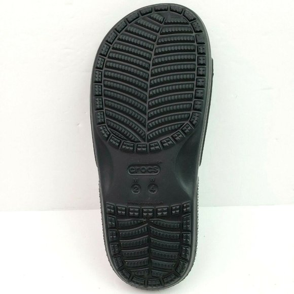 Crocs Classic Slip On Comfort Slide Sandals Black Mens Sz 5 main image 4